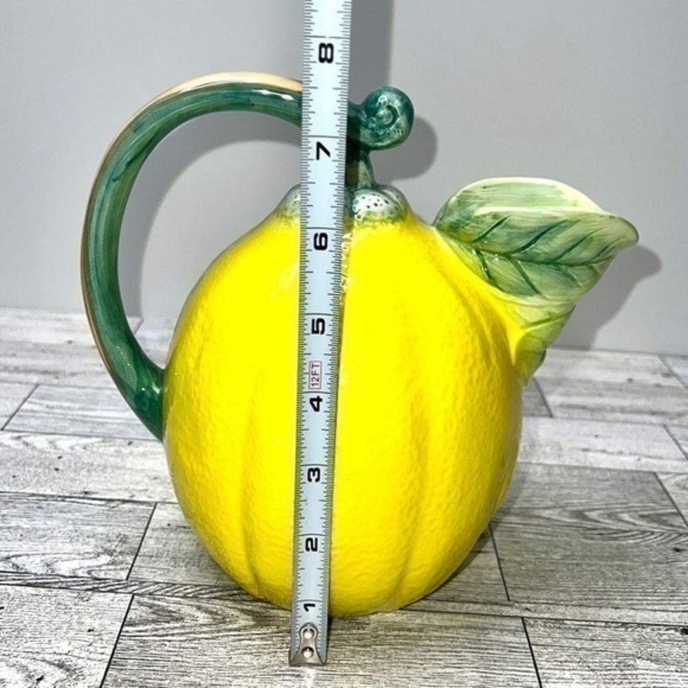 Vintage Lemon Majolica Pitcher by The Haldon Group - Picture 11 of 14